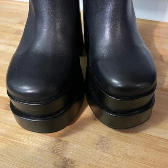 Retro 1970s Cobra Leather Platform Boots - Picture 6 of 16